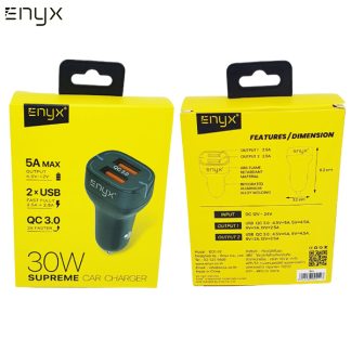 ที่ชาร์จในรถ 30W ENYX SUPREME CAR CHARGER 5A MAX 2 USB Fast Charge 3.0