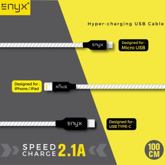 สายชาร์จหนัง ENYX Fast Charge 2.1A Type C