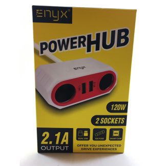 Enyx Power HUB ตัวเพิ่มช่องจุดบุหรี่และที่ชาร์จในรถ 2 USB