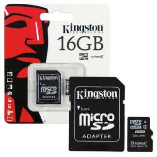 Micro SD Card Kingston 16 GB Class 4