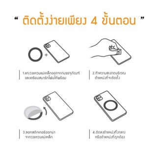 Orsen By Eloop R1 Magnetic Ring แหวนแม่เหล็ก แม่เหล็กติดโทรศัพท์ ติดเคส สติ๊กเกอร์แม่เหล็ก