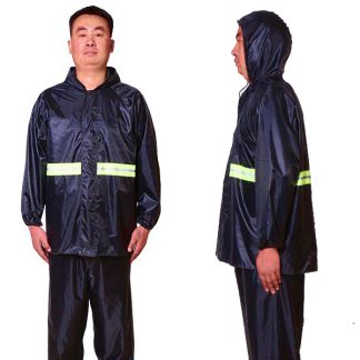 เสื้อกันฝน ชุดกันฝนขี่มอเตอร์ไซค์ มีแถบสะท้อนแสง