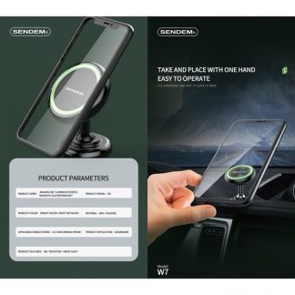 ที่วางมือถือ Sendem W7 Luminous Car Moust ยึดแน่นด้วยแถบแม่เหล็กแบบใหม่ ประกันศูนย์ 1 ปี