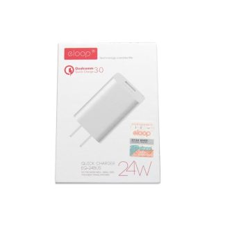 อแดปเตอร์ชาร์จ Eloop EQ-24BUS หัวชาร์จเร็ว  QC3.0 24W USB